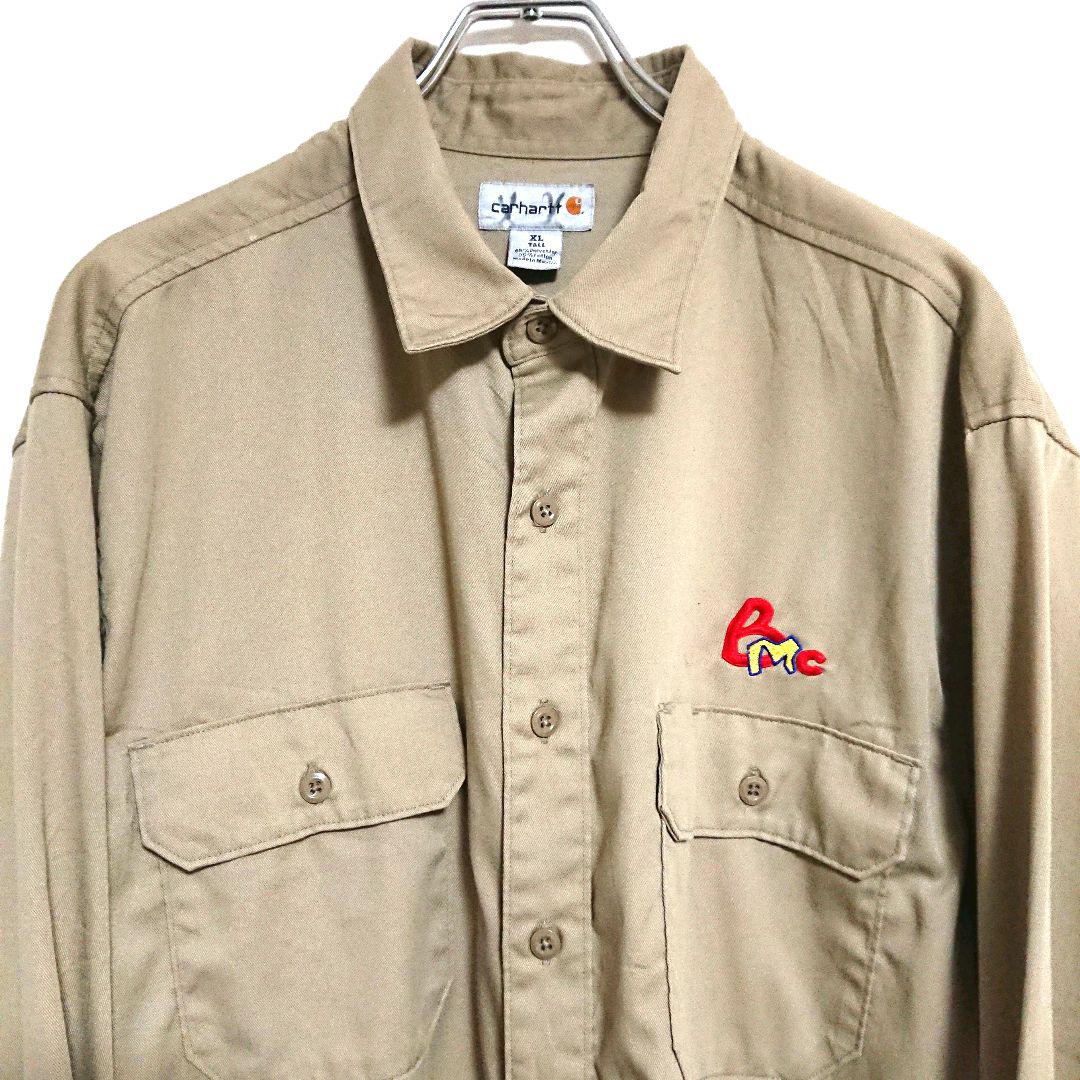 Carhartt  カーハート  刺繍ロゴ  ビッグサイズ 長袖  ワークシャツ