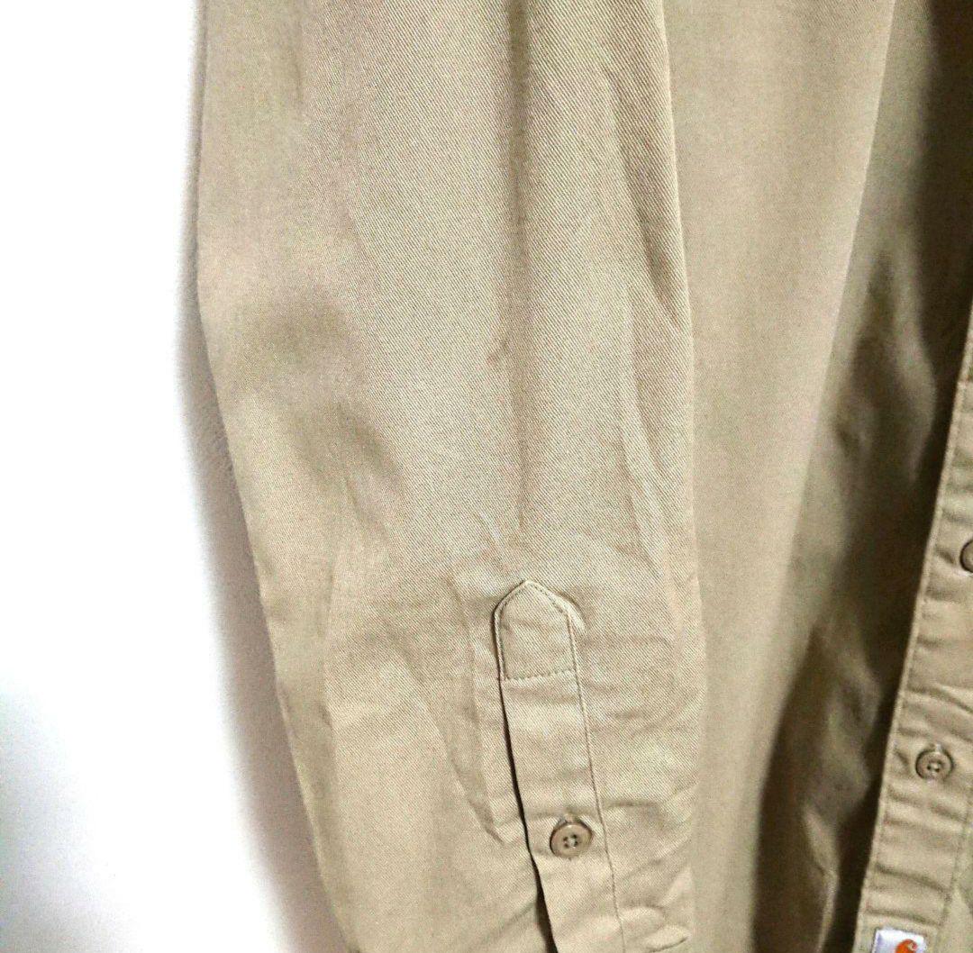 Carhartt  カーハート  刺繍ロゴ  ビッグサイズ 長袖  ワークシャツ