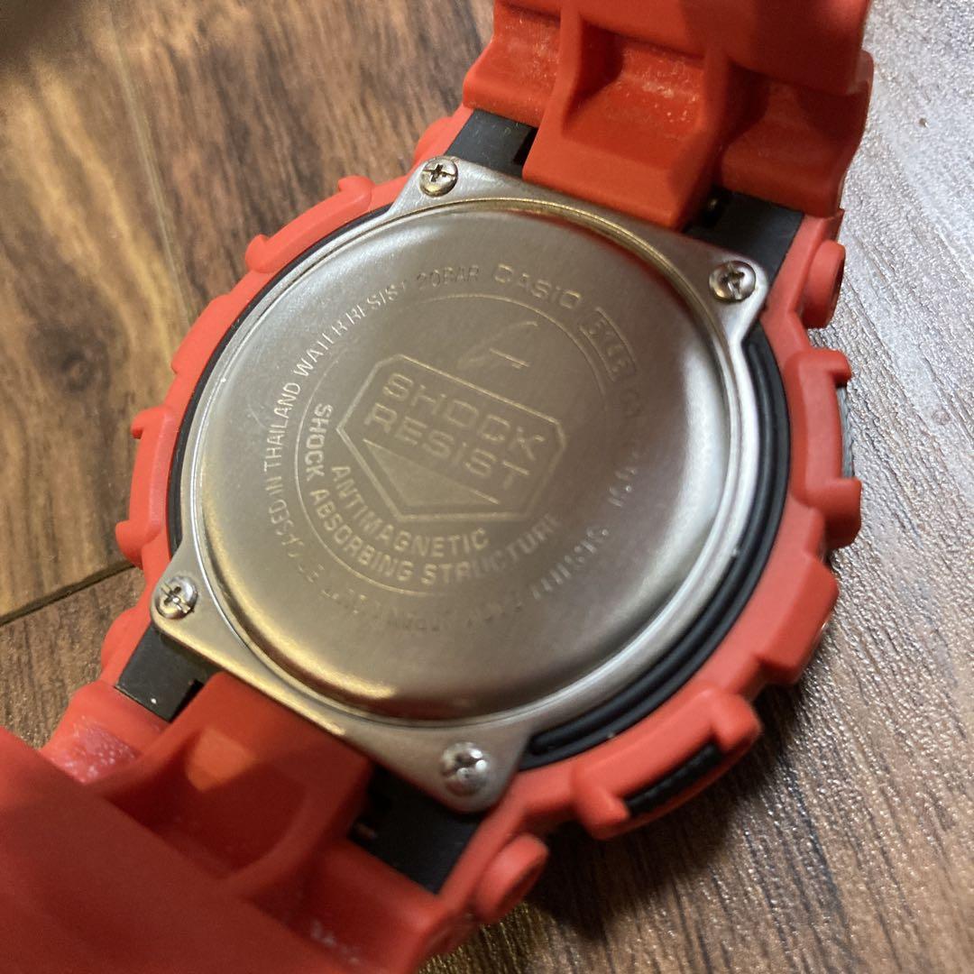 CASIO G-SHOCK GA-110SL アナデシ スラッシュパターン 赤