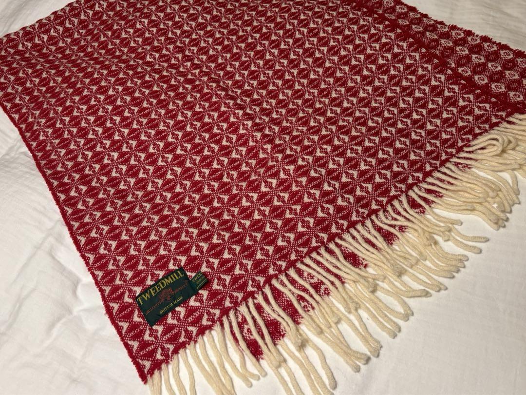 【最終値下げ】TWEEDMILL ツイードミル　ウールストール　ブランケット