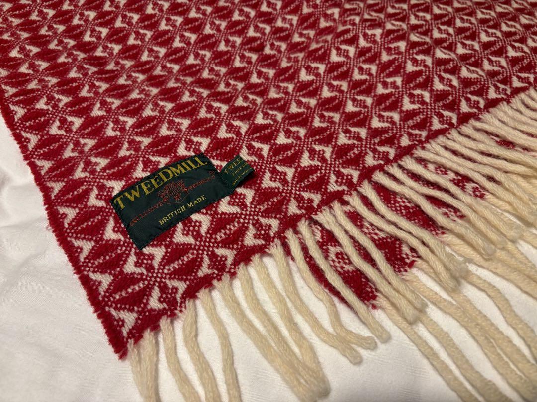 【最終値下げ】TWEEDMILL ツイードミル　ウールストール　ブランケット