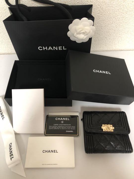 美品CHANELシャネルミニ折り財布 - メルカリ