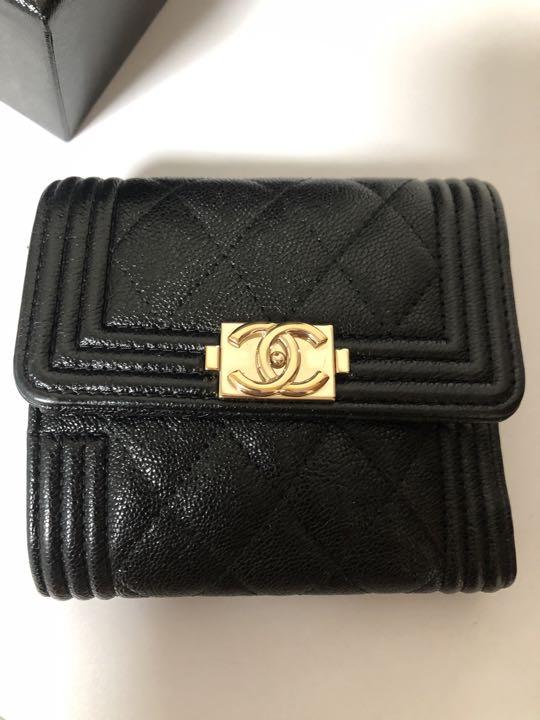 美品CHANELシャネルミニ折り財布 - メルカリ