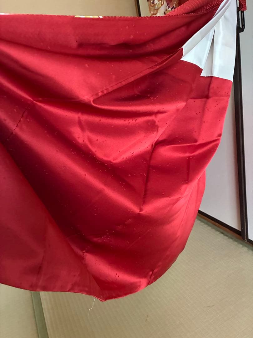 振袖 着物　綸子　正絹　成人式