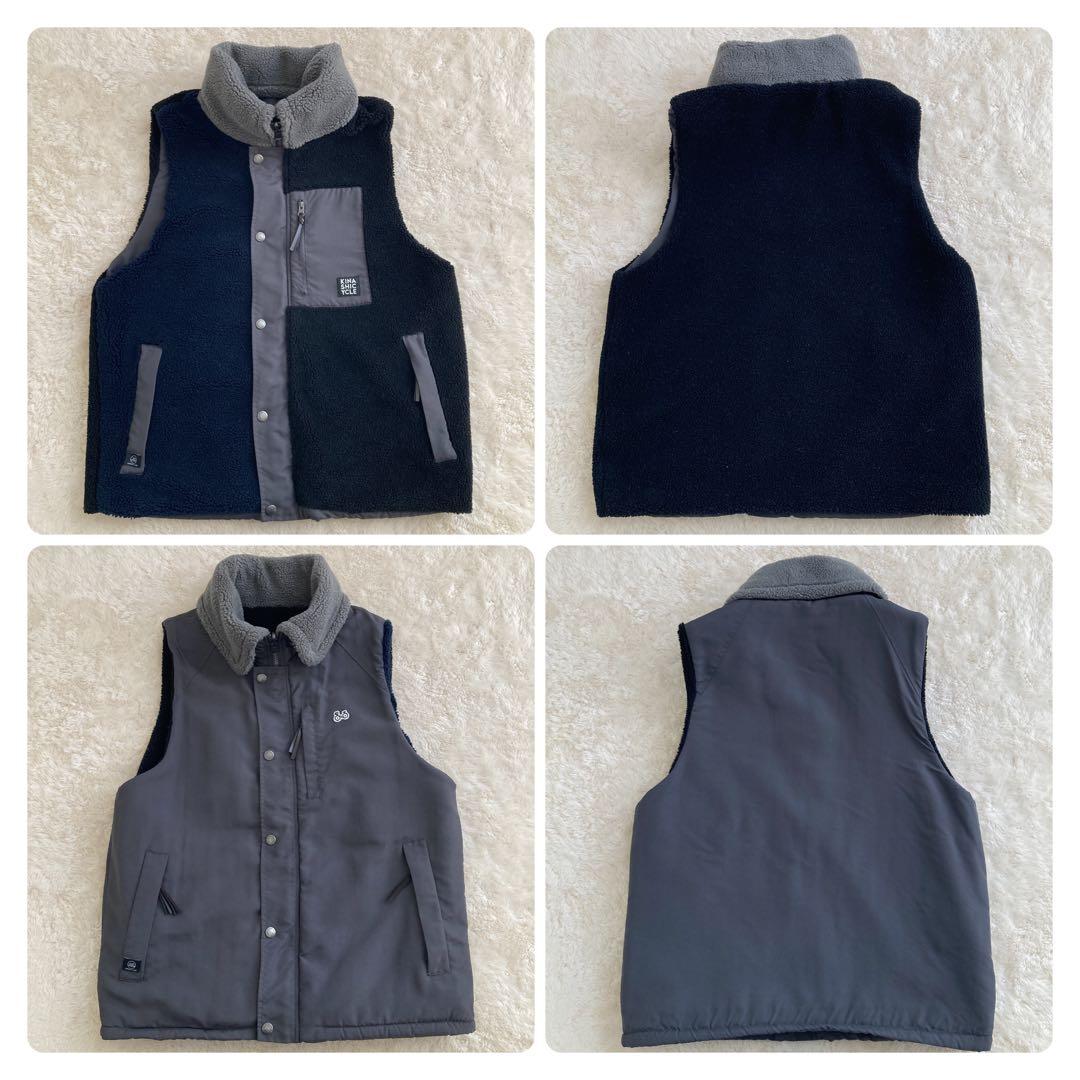 【在庫処分】 完売品！木梨サイクル× gym master リバーシブルマウンテンベスト L トップス