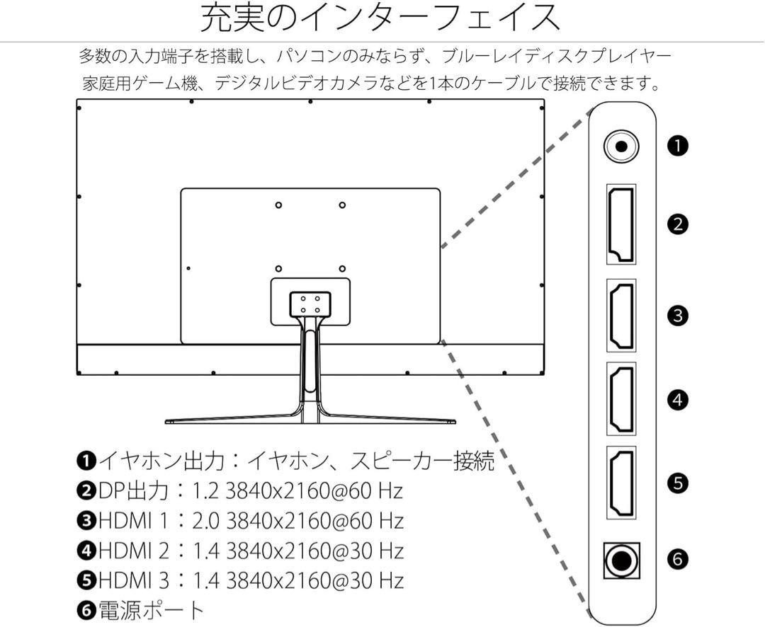 値下げ可32インチ 4K モニター JAPANNEXT