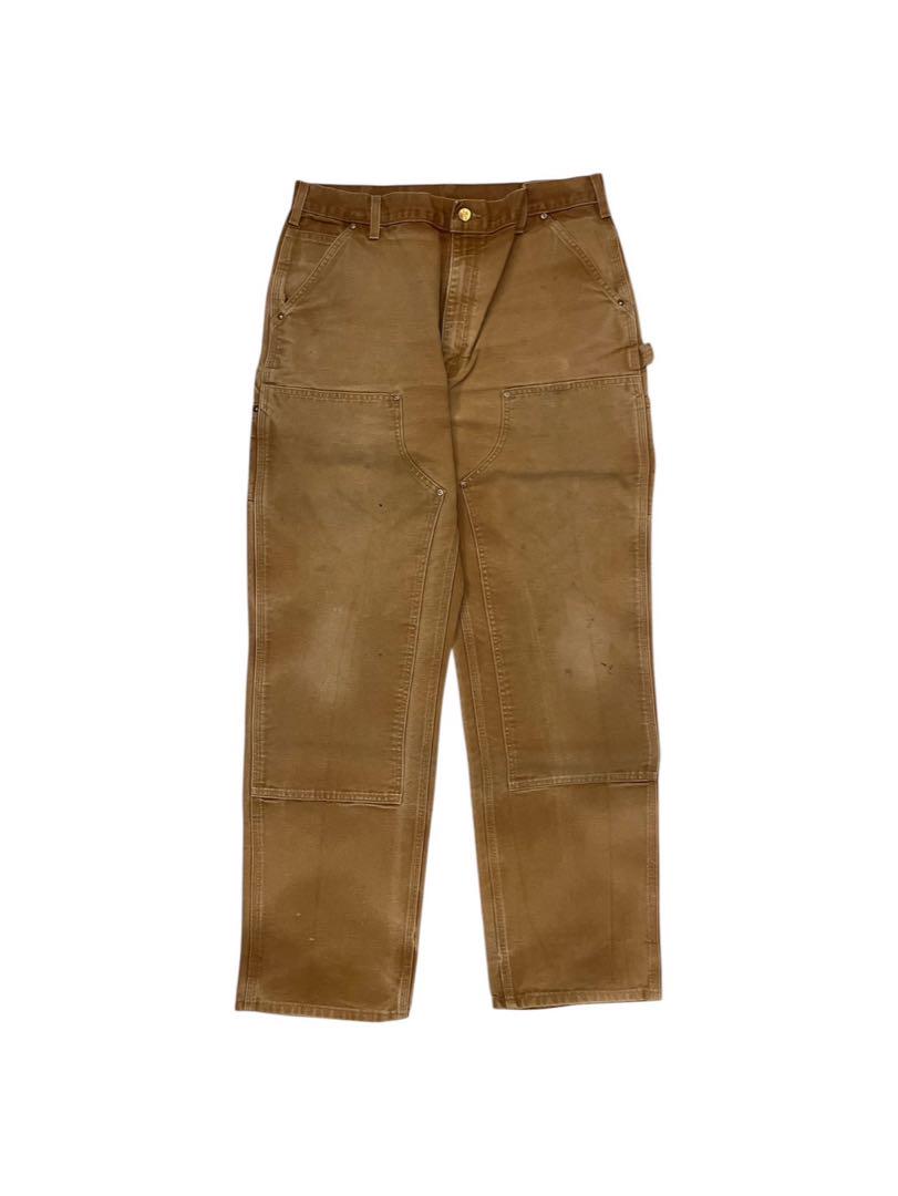 Carhartt ベージュ ワークパンツ ダブルニー カーハート