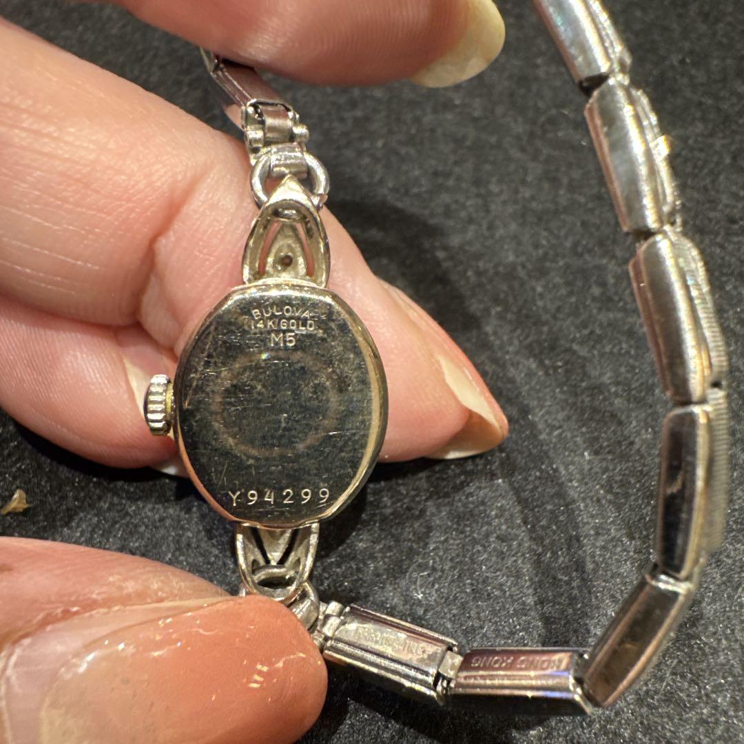 BULOVA 14K アンティーク時計　稼働品