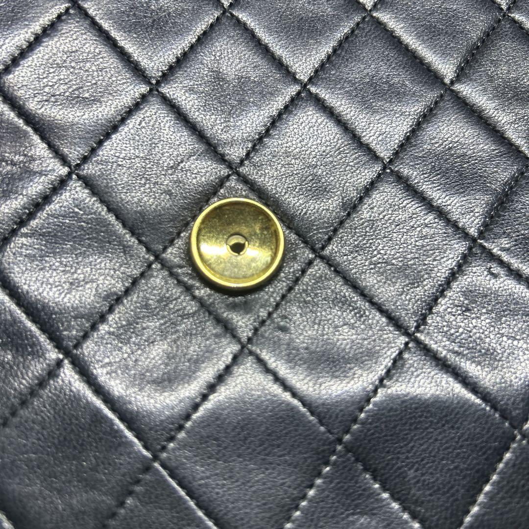 CHANEL ネイビー キルティング バッグ バッグ