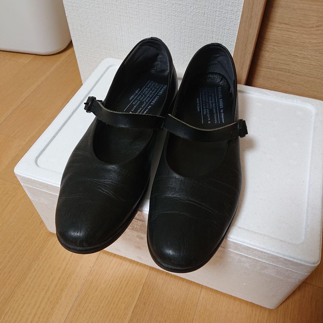 ショセchausser ワンストラップトラベルシューズ　39黒