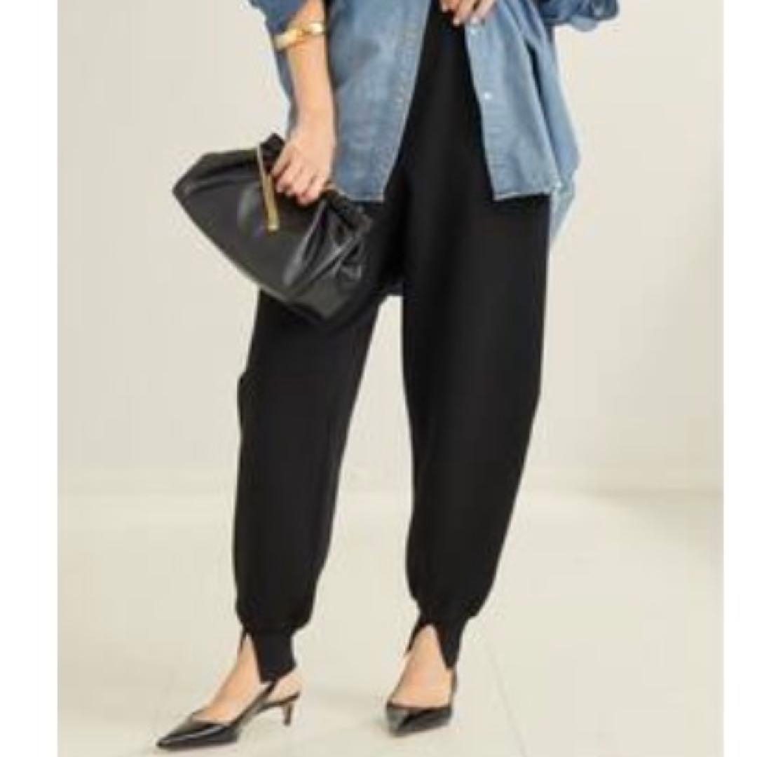 プラージュplage ニット地 ジョガーパンツ スウェット