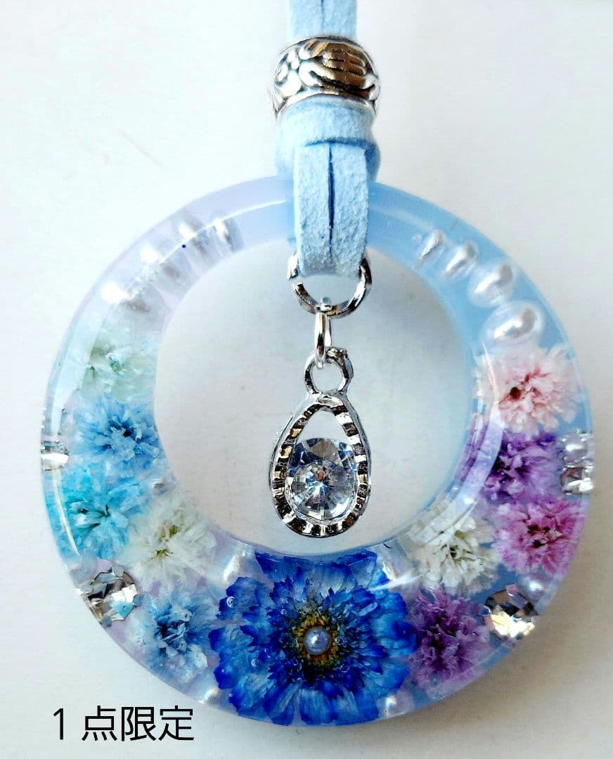 【1635】レジン　マトリカリア　ネックレス　ペンダント　ハンドメイド