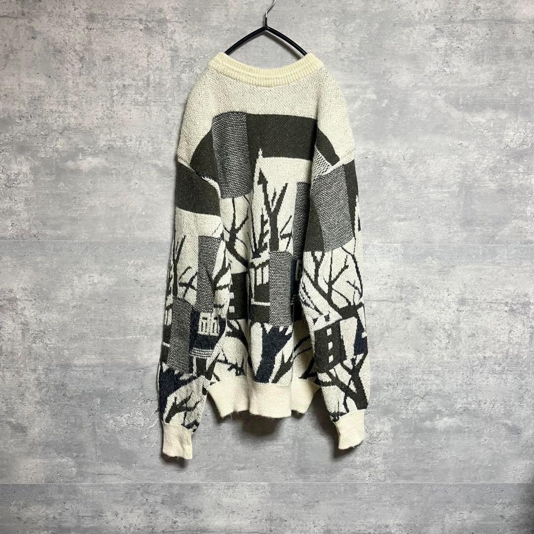 No.1398 VINTAGE ヴィンテージ 古着 ニット セーター 総柄ニット
