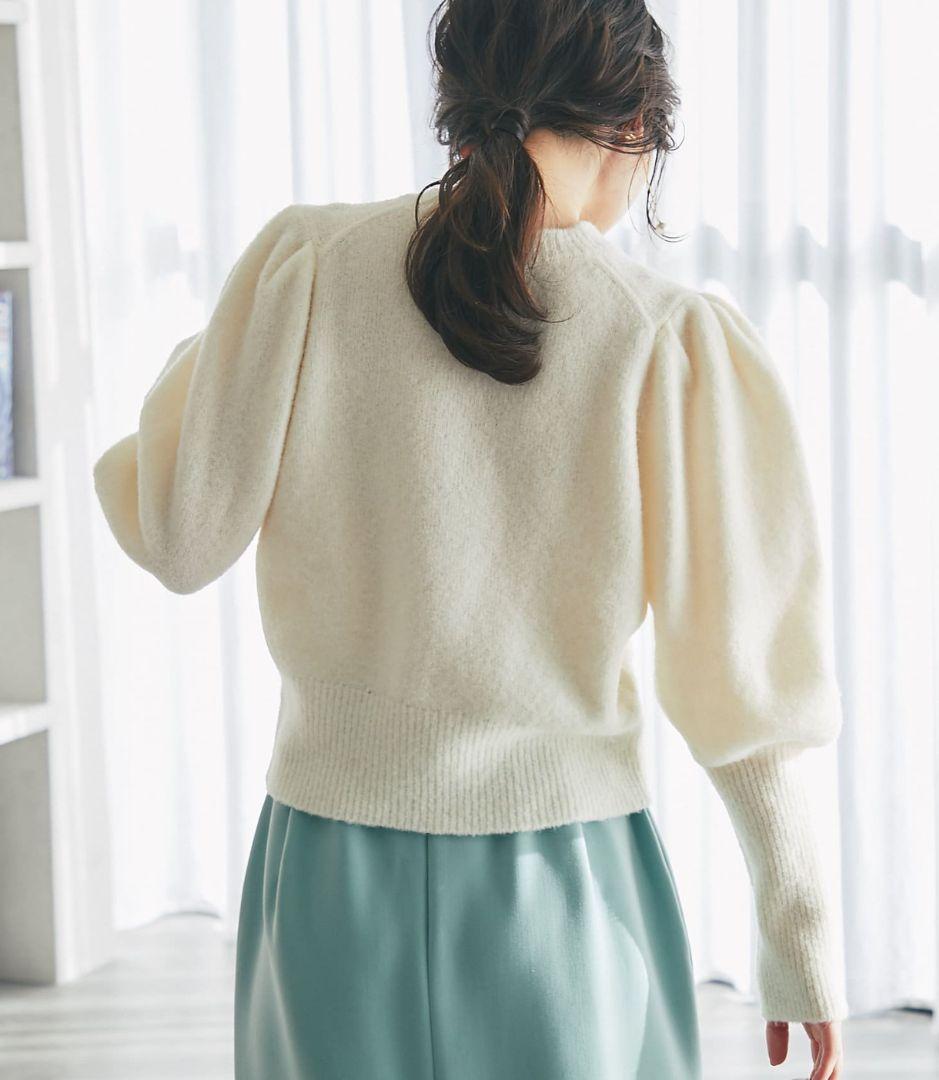 【新品タグ付】La boutique BonBon ブークレパワショルニット