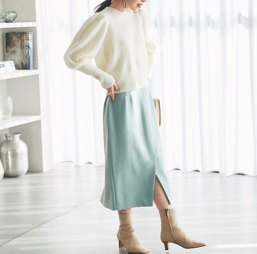 【新品タグ付】La boutique BonBon ブークレパワショルニット