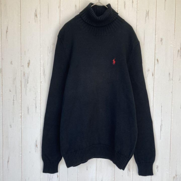美品 刺繍 タートルネック セーター ニット MUOqJ-m96161883498 ポロ ラルフローレン ポニー 安い大特価