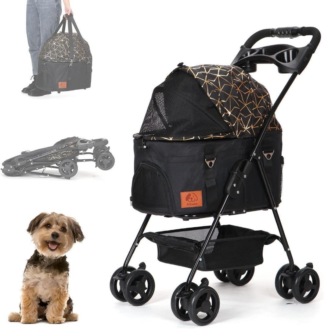 ❣️新品❣️分離式 ペットカート 4輪360°回転 折りたたみ 犬用ベビーカー②