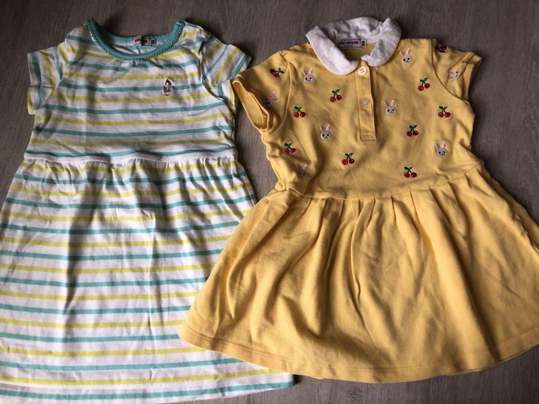 ミキハウス  ワンピース　100  女の子　うさこ　まとめ売り