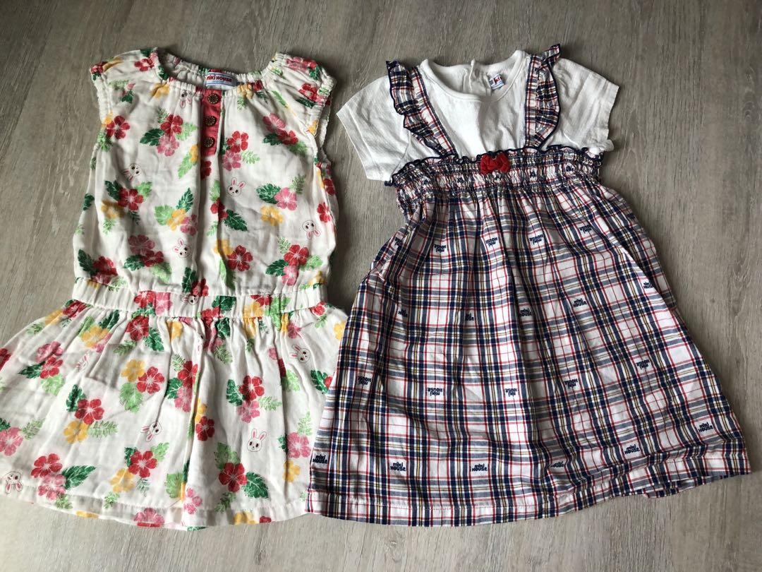 ミキハウス  ワンピース　100  女の子　うさこ　まとめ売り