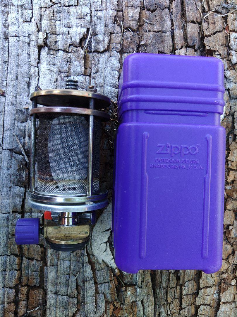 Zippo メッシュフィルターランタン 紫 ケース付き