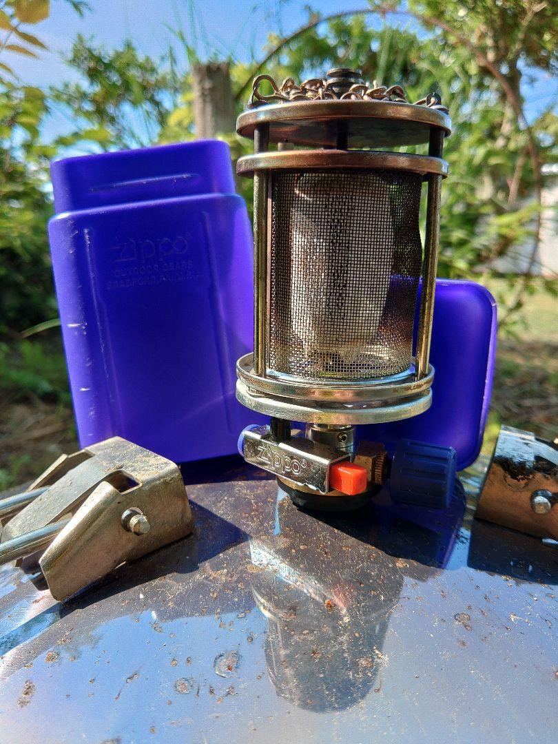 Zippo メッシュフィルターランタン 紫 ケース付き