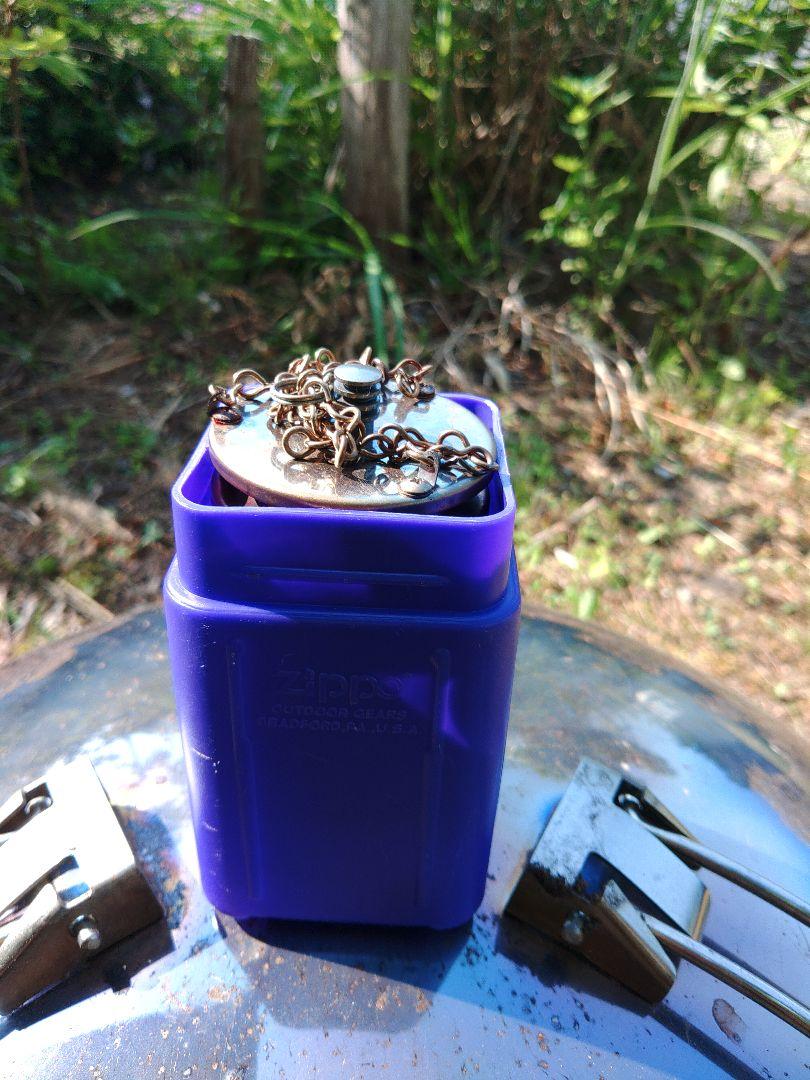 Zippo メッシュフィルターランタン 紫 ケース付き
