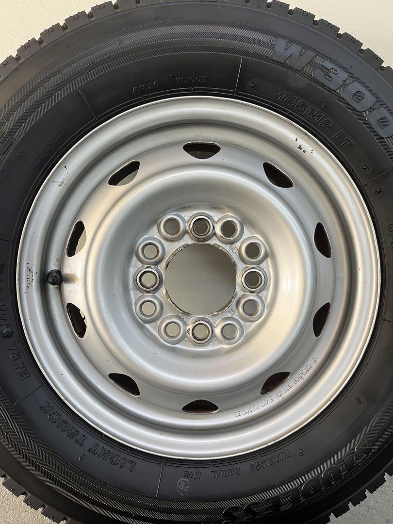 145R12 6PR  新品未使用 ブリヂストン スタッドレス ホイールセット