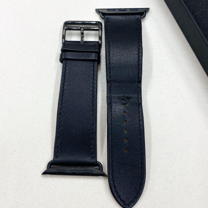 通販最安値 人気色 レザーストラップ 44mm Apple tCsol-m96166068731 アップルウォッチ エルメス お得格安