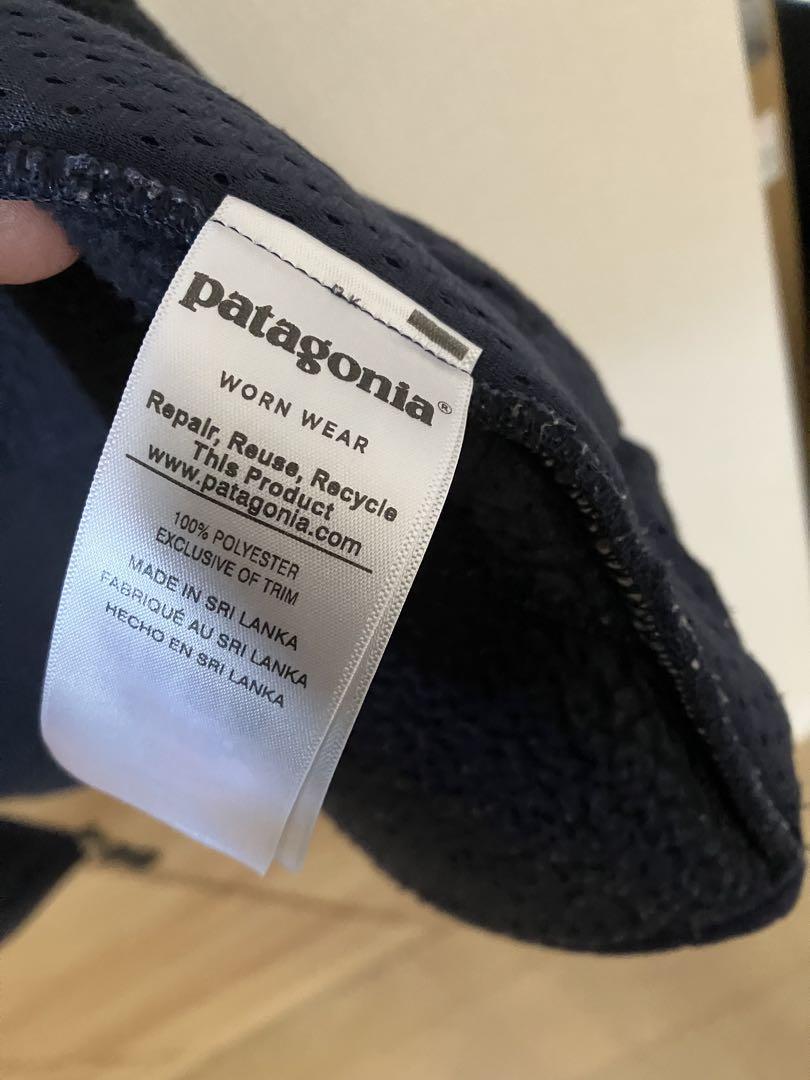 patagonia ネイビー フリースベスト M
