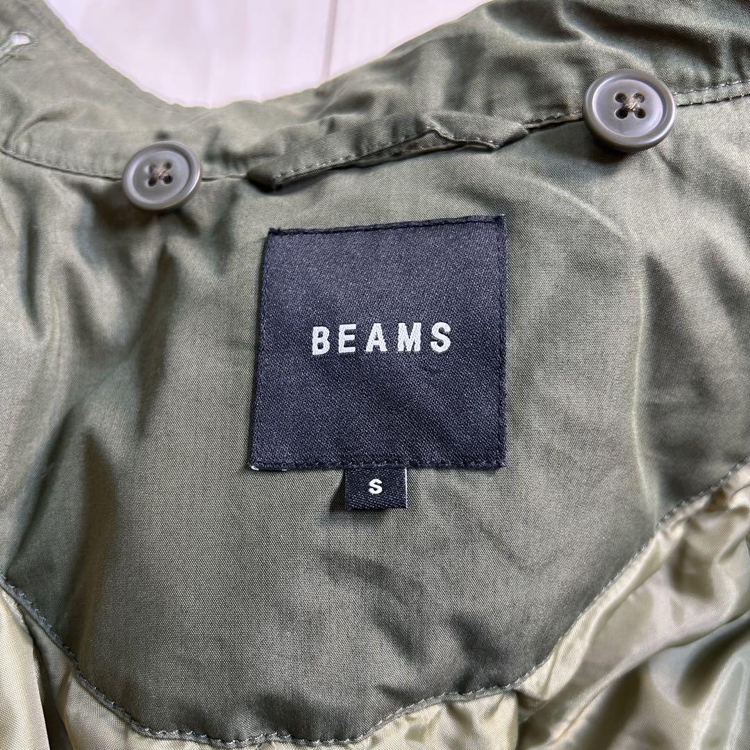 【美品】BEAMS ビームス モッズコート オリーブグリーン S キルティング