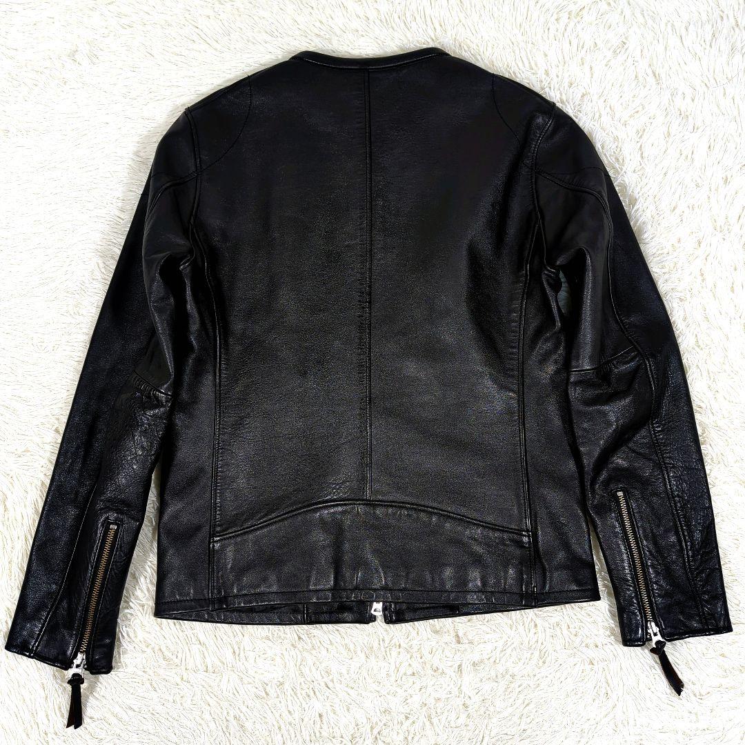 11FW monkey time ホース レーシングブルゾン 馬革 M 黒