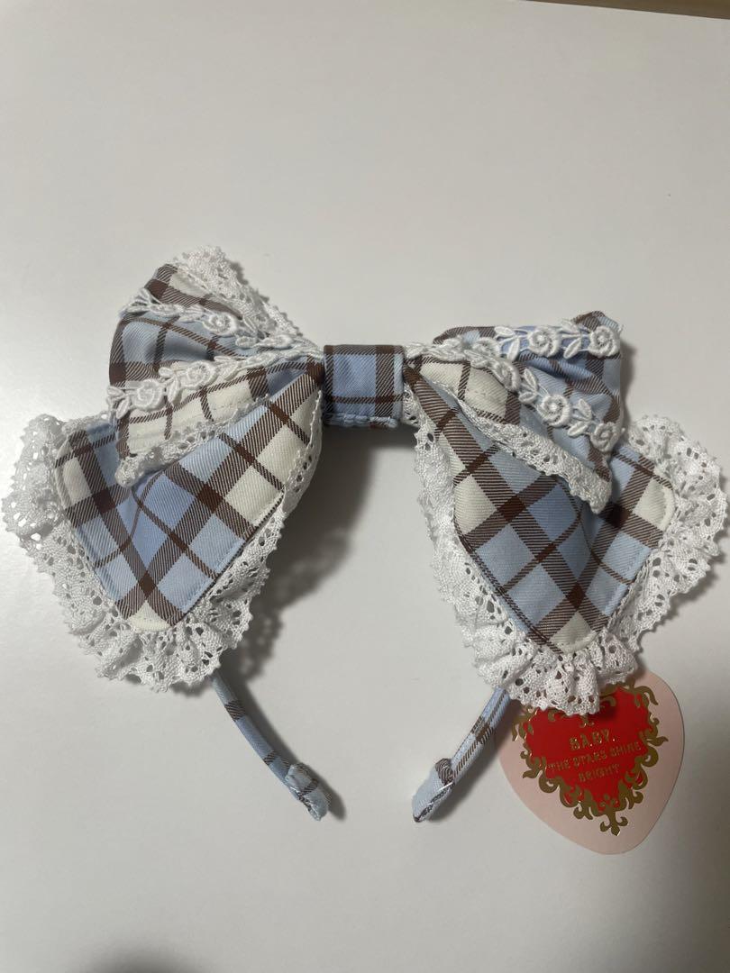 【美品】タータンチェックカチューシャ