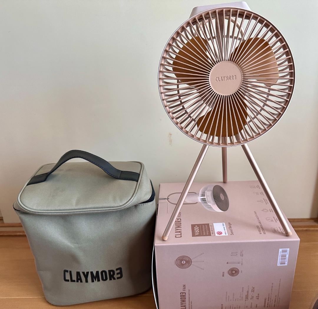 Claymore V600+ 充電式卓上ファン（専用ケース付き）