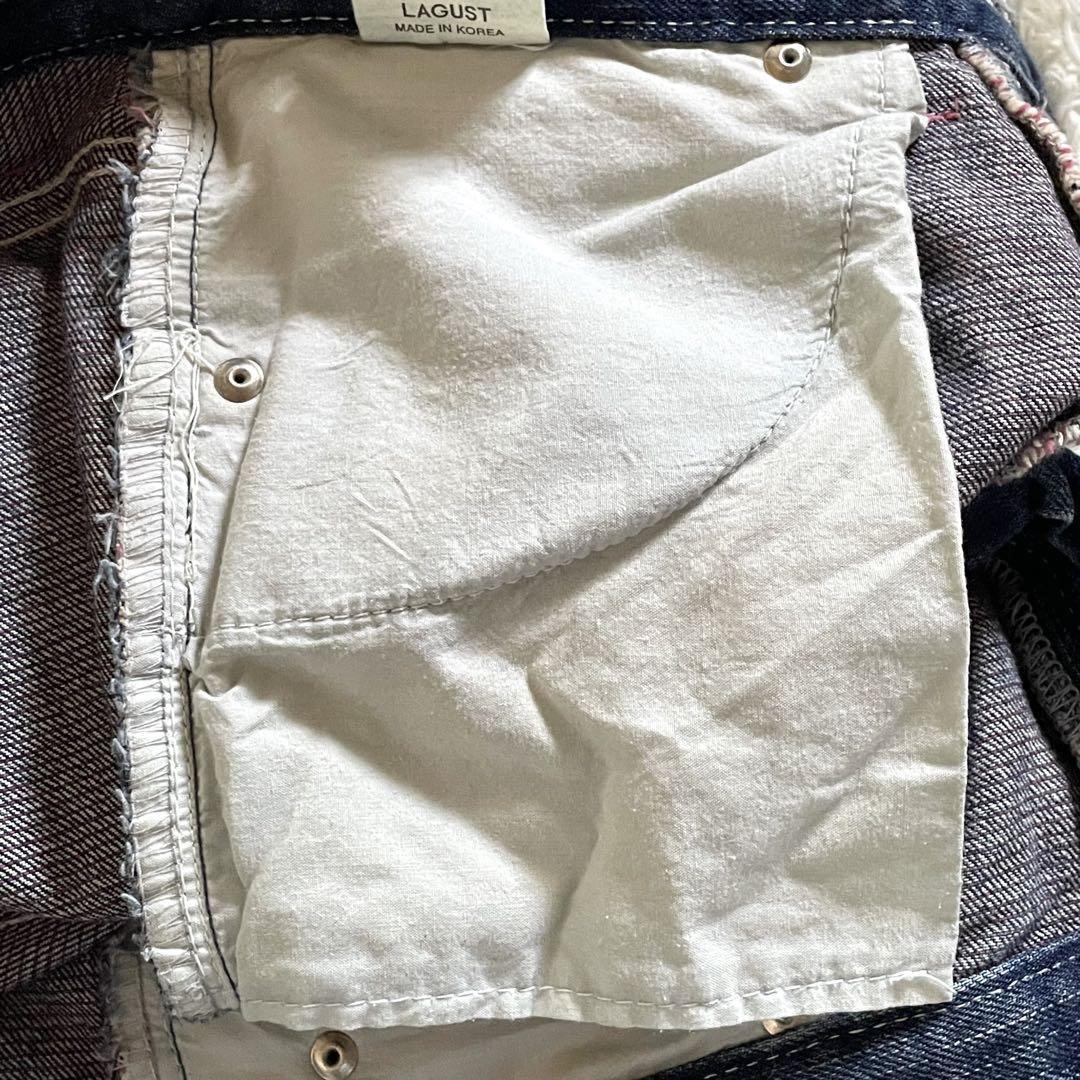 LAGUST デニムパンツ フレアパンツ ダメージ&USED加工品 y2k 3