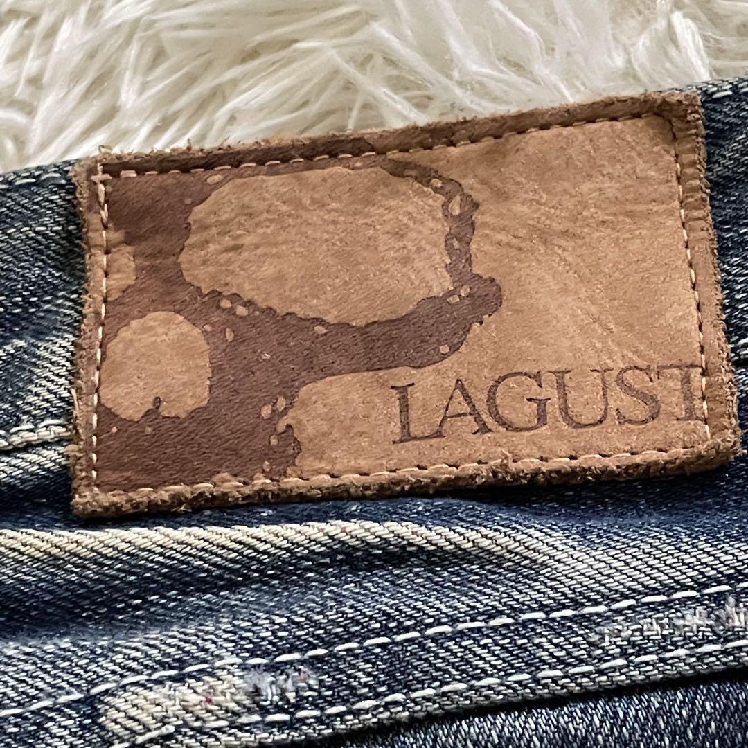LAGUST デニムパンツ フレアパンツ ダメージ&USED加工品 y2k 3
