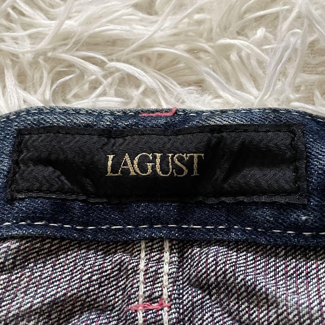 LAGUST デニムパンツ フレアパンツ ダメージ&USED加工品 y2k 3
