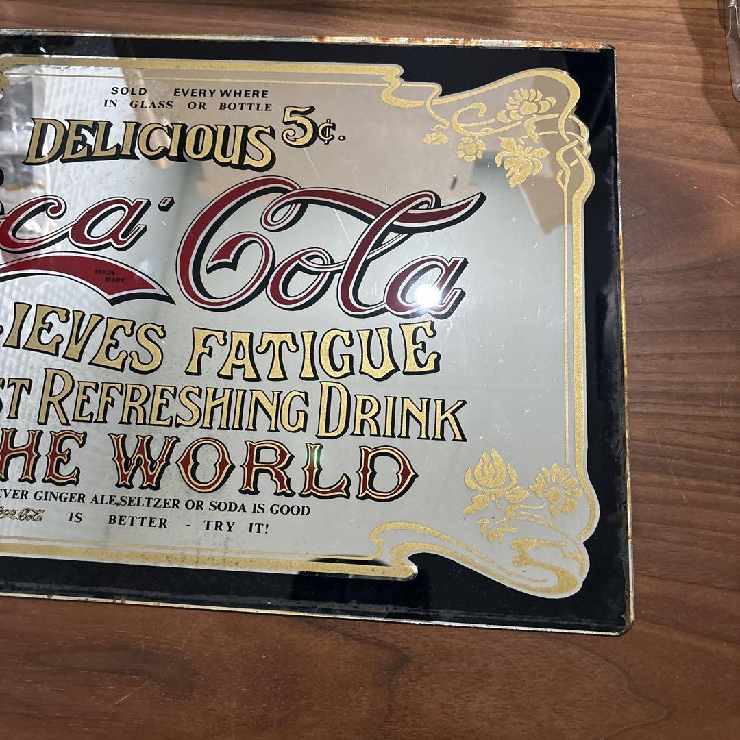 コカ・コーラ パブミラー  ヴィンテージ アンティーク 当時物 ジャンク
