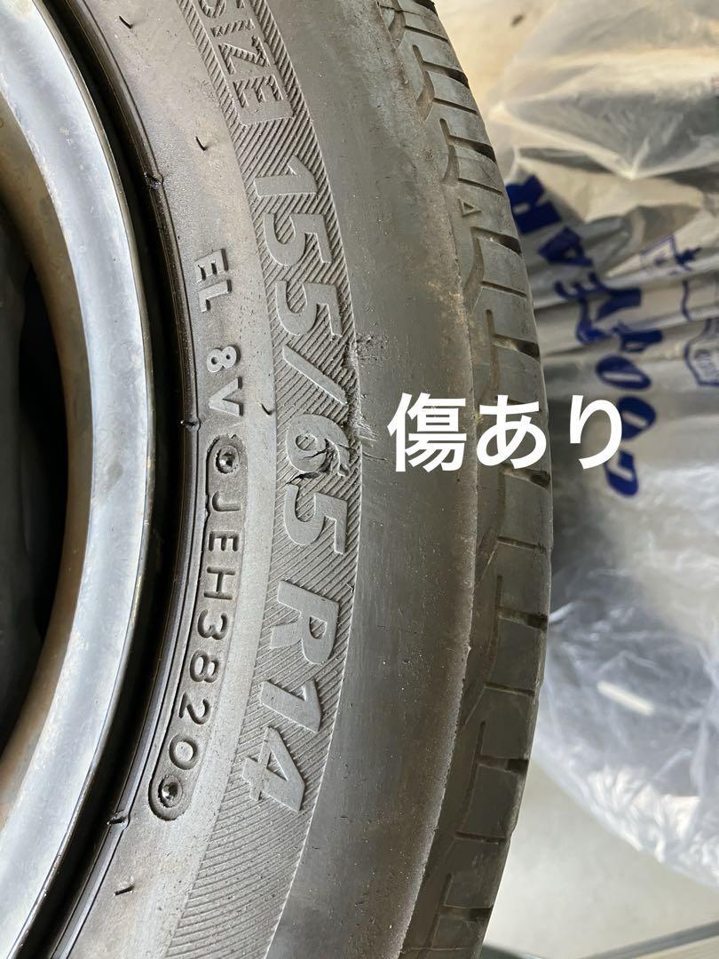 155-65r14 ダイハツ純正スチールホイール　4本セット