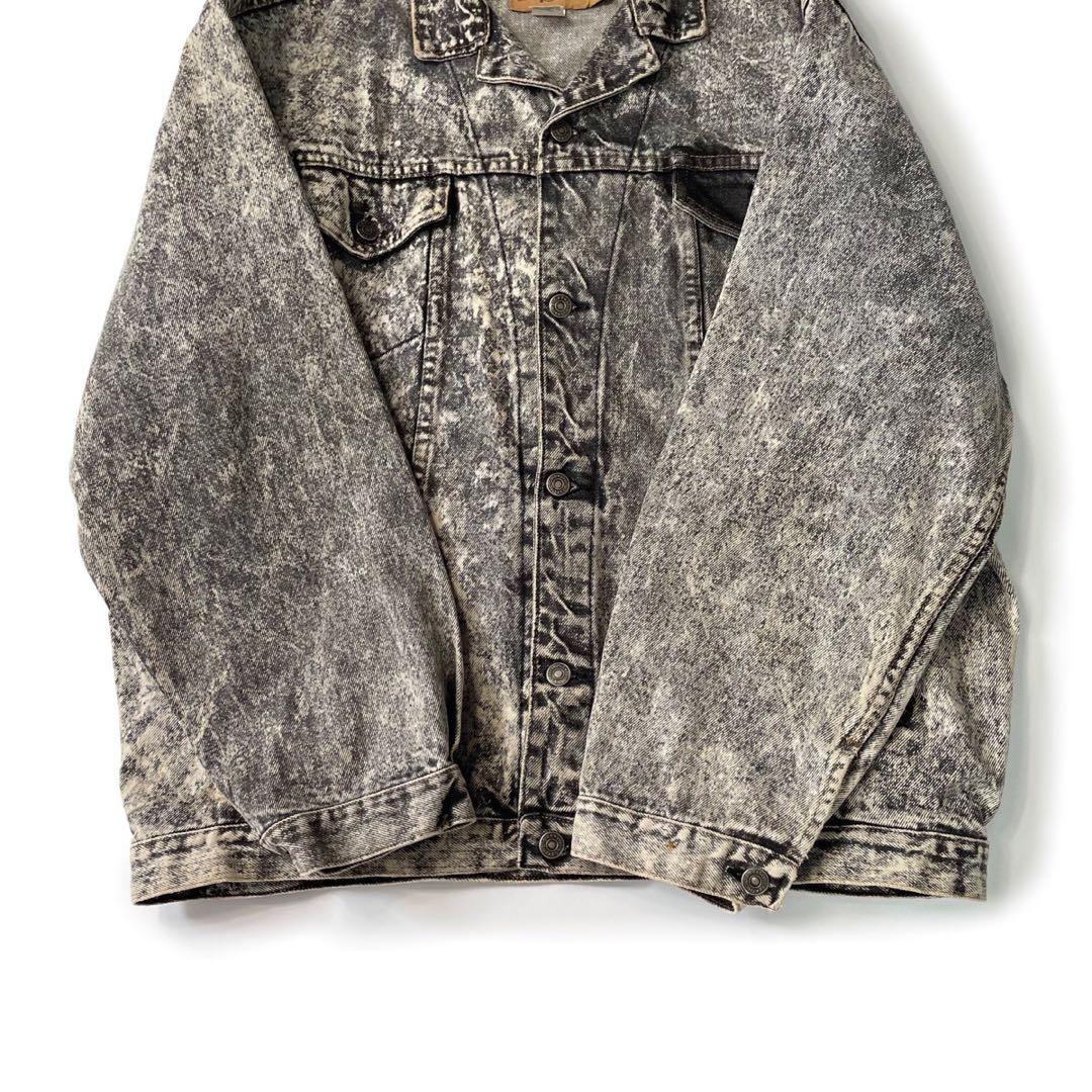 90’s OLD GAP ブラックデニムジャケット USA製 ケミカルウォッシュ 90’s OLD GAP ブラックデニムジャケット USA製 ケミカルウォッシュ