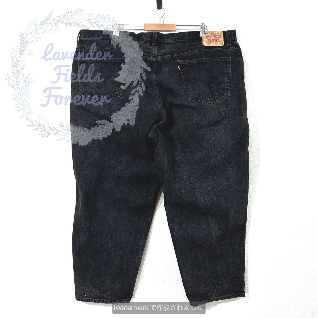 リーバイス560ブラックデニムパンツL1302極太w50バギーGパンアメリカ古着 リーバイス560ブラックデニムパンツL1302極太w50バギーGパンアメリカ古着