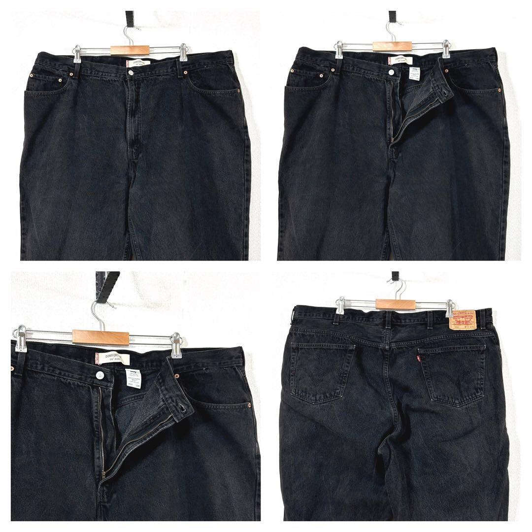 リーバイス560ブラックデニムパンツL1302極太w50バギーGパンアメリカ古着 リーバイス560ブラックデニムパンツL1302極太w50バギーGパンアメリカ古着