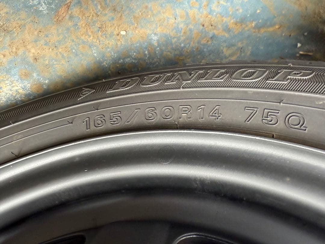 75Qスチールホイールセット深溝DUNLOP