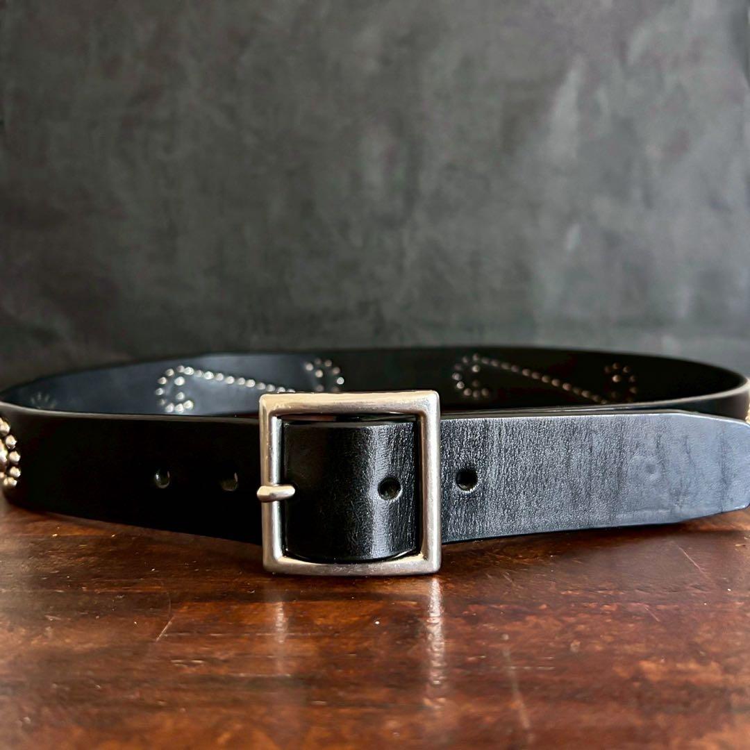 スタッズベルトエンドスウィング35mm32inch新品、♥