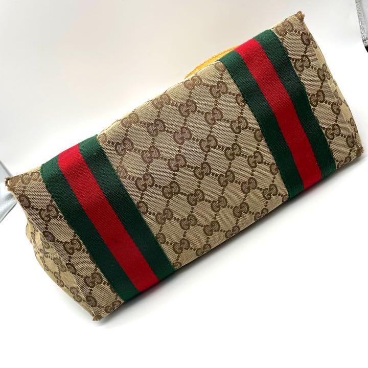 即納安い 鑑定済❤️ GUCCI グッチ GGキャンバス トートバッグ シェリーライン❤️ nrXtS-m96181711023 100%新品大人気