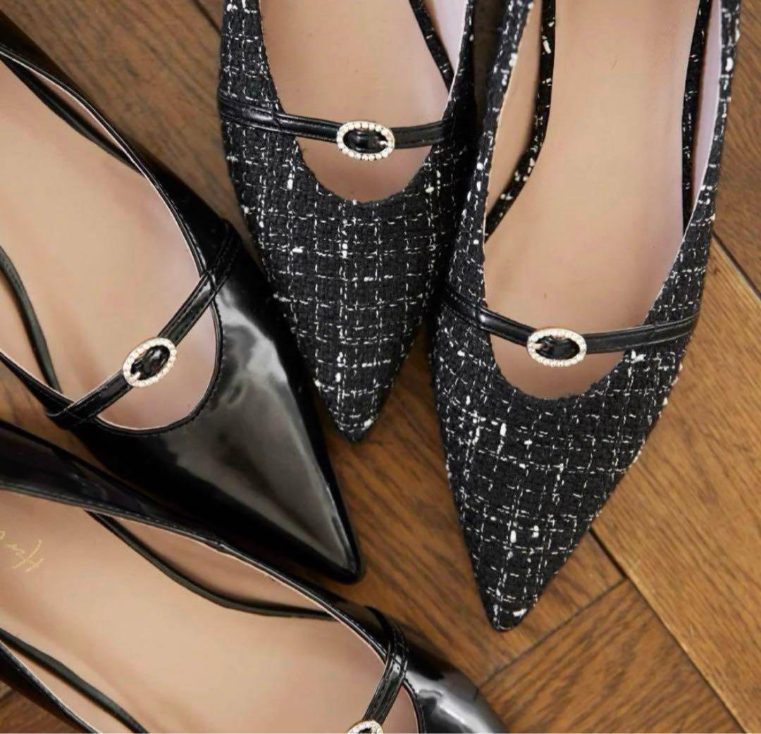herlipto Orangery Crystal Belted Pumps