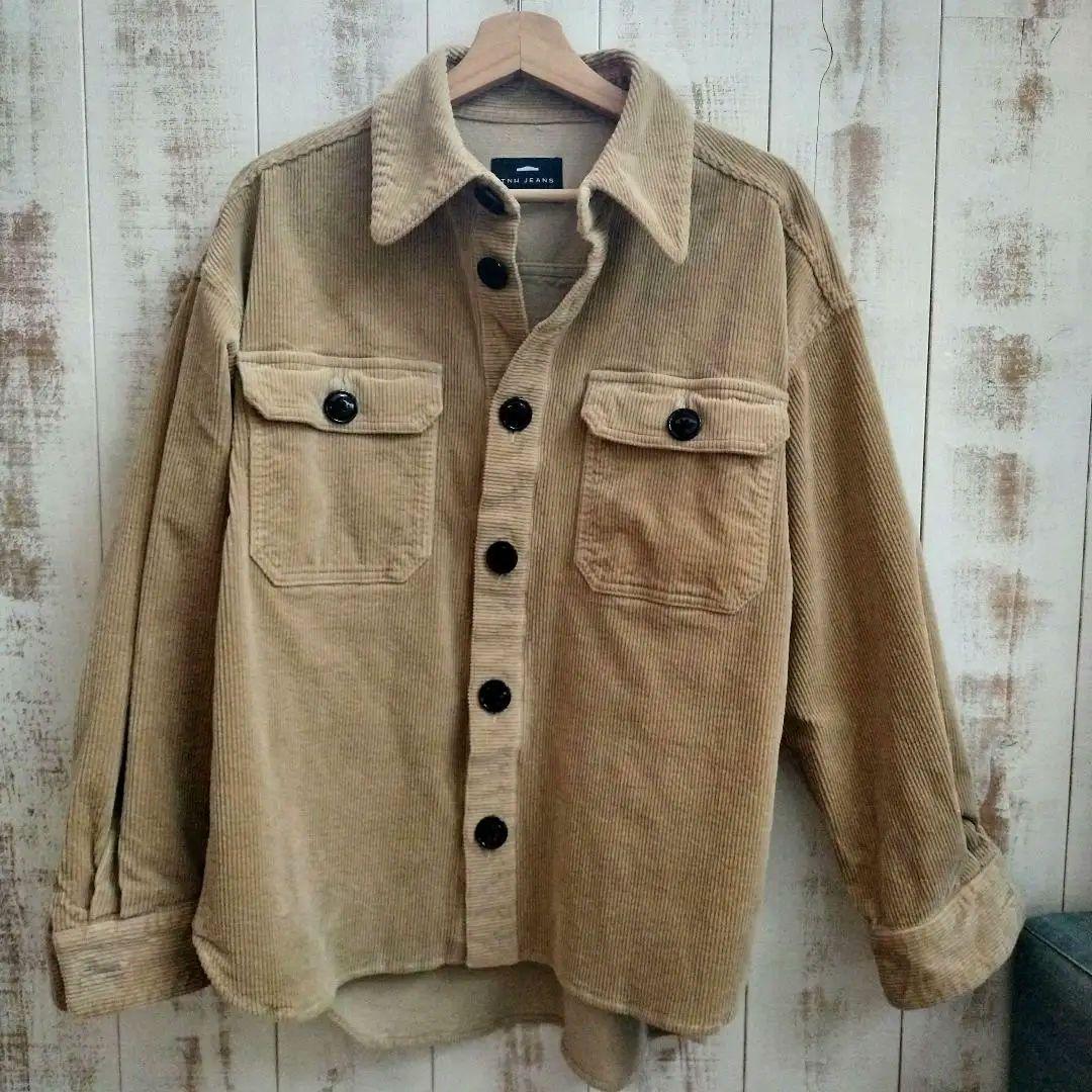 TNH JEANS コーデュロイジャケット ベージュ