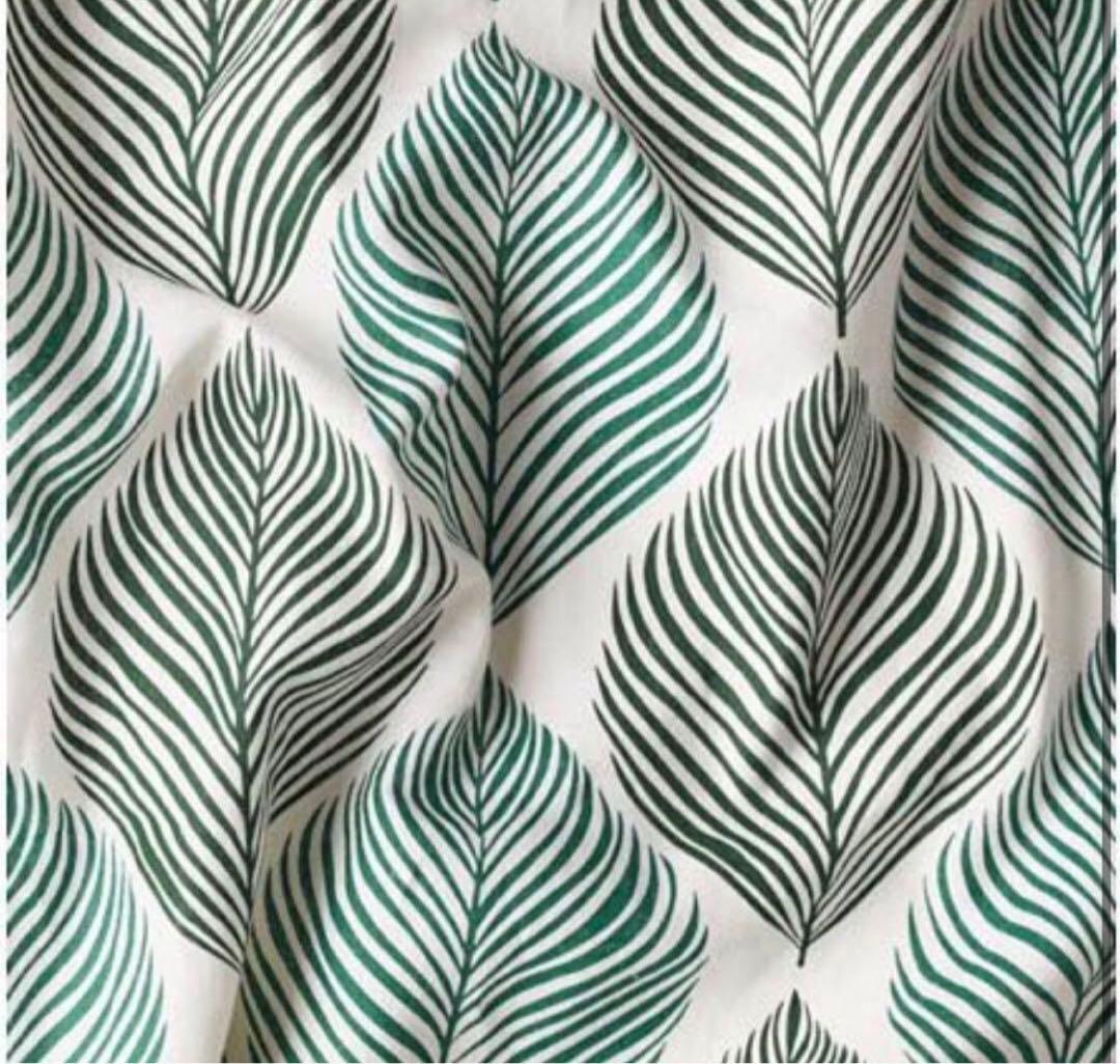 IKEA イケア リーフ柄 カーテン FJADERKLINT ボタニカル