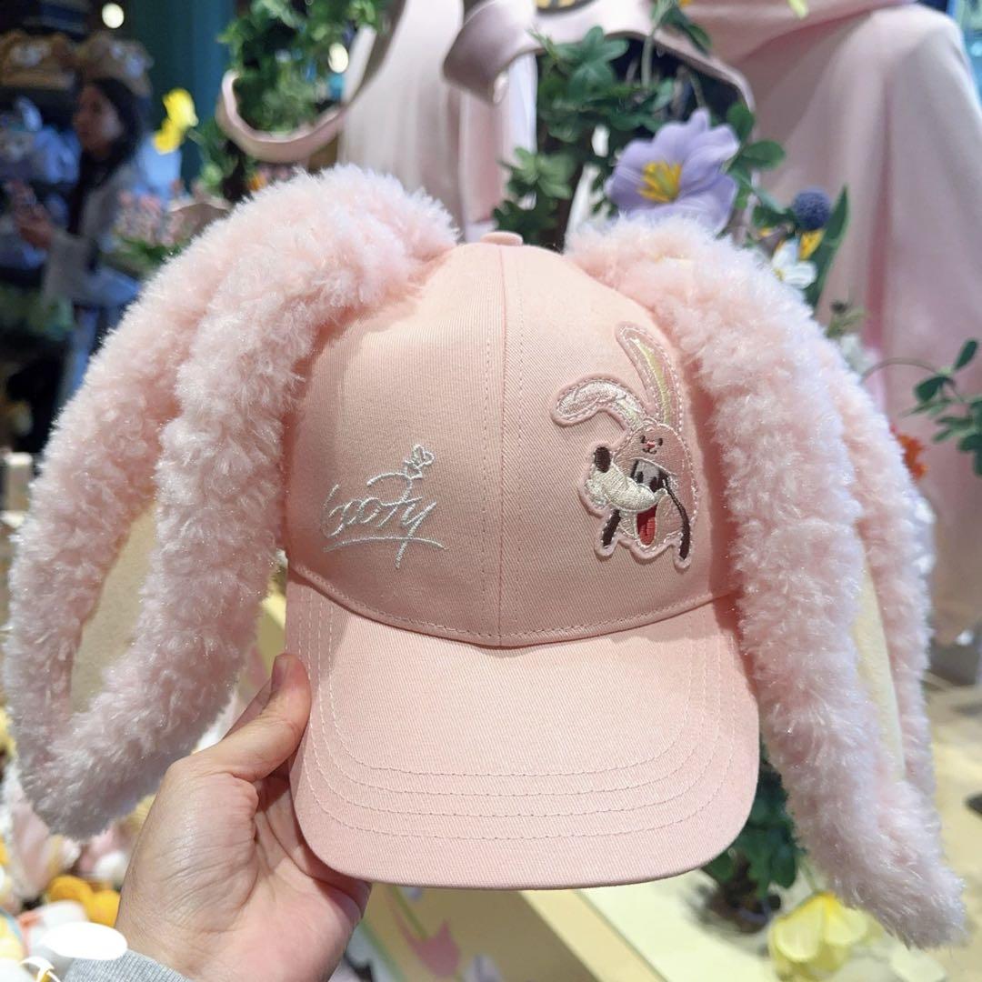 上海ディズニー イースター グーフィー耳付きキャップ帽子