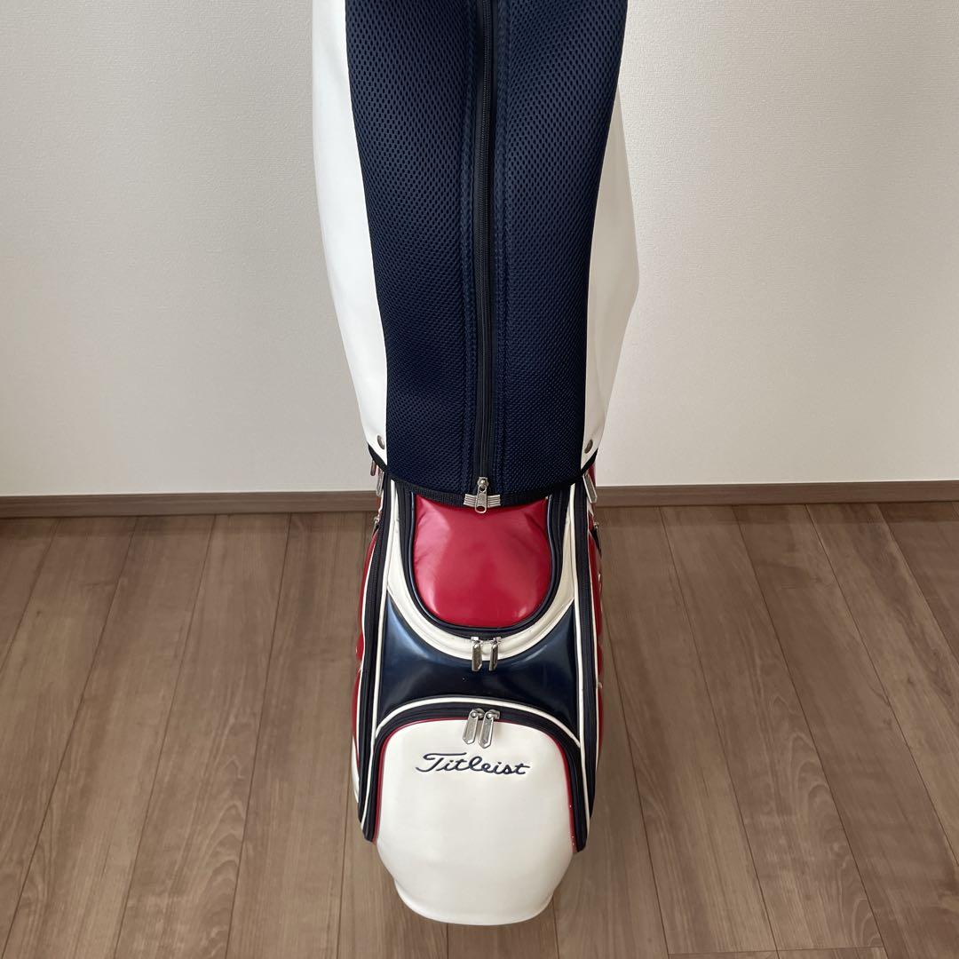 Titleist キャディバッグ ホワイト/レッド/ネイビー