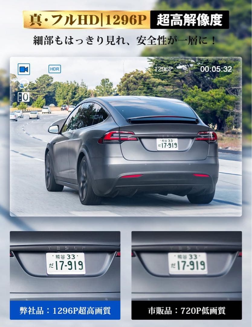 146 【超高画質】ドライブレコーダー フロント 駐車監視対応 146 超高画質ドライブレコーダー フロント 駐車監視対応 駐車監視